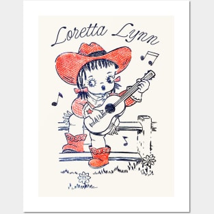 Loretta Lynn / Retro Style Country Fan Design Posters and Art